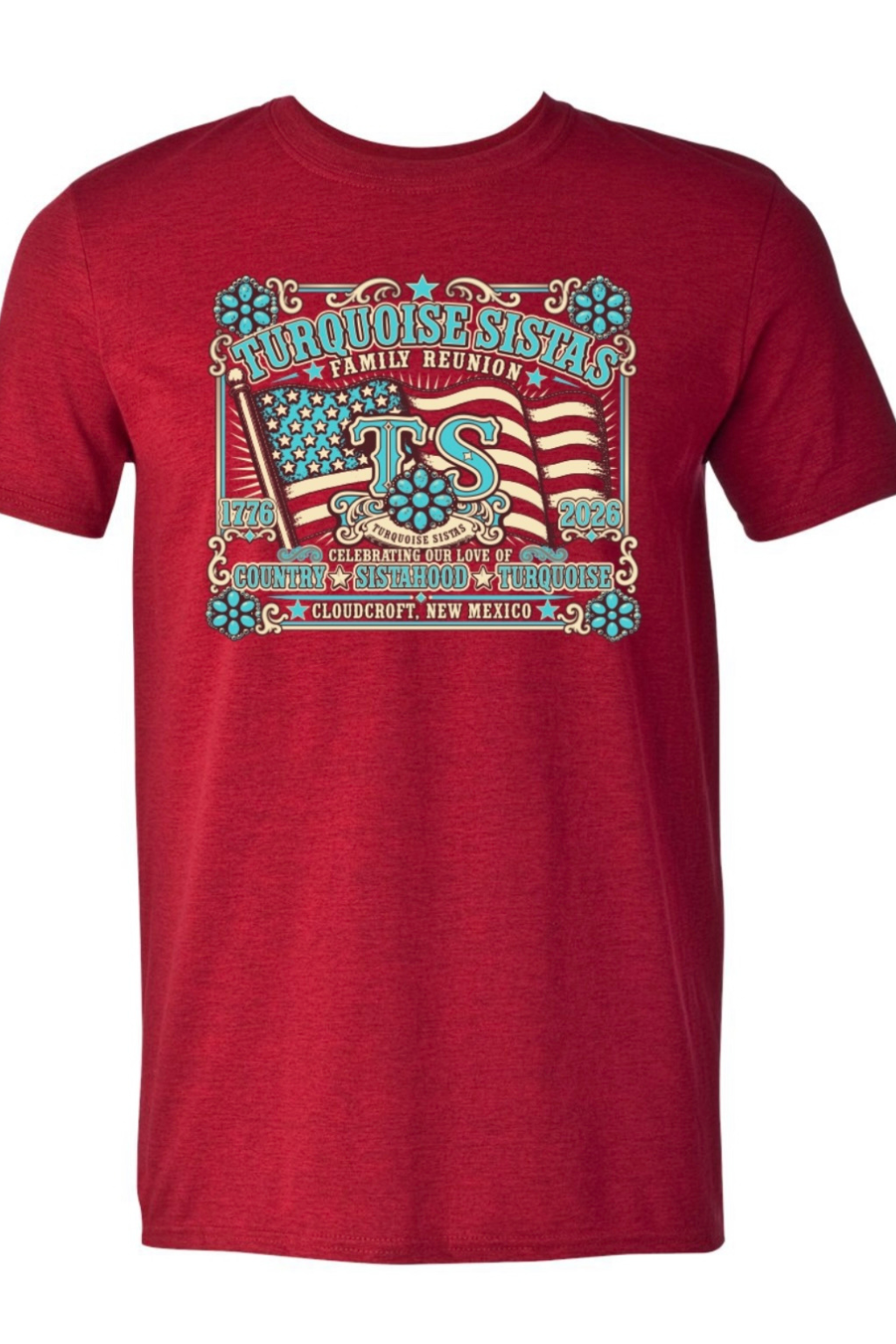 T-SHIRT - 2026 Turquoise Sistas Family Reunion