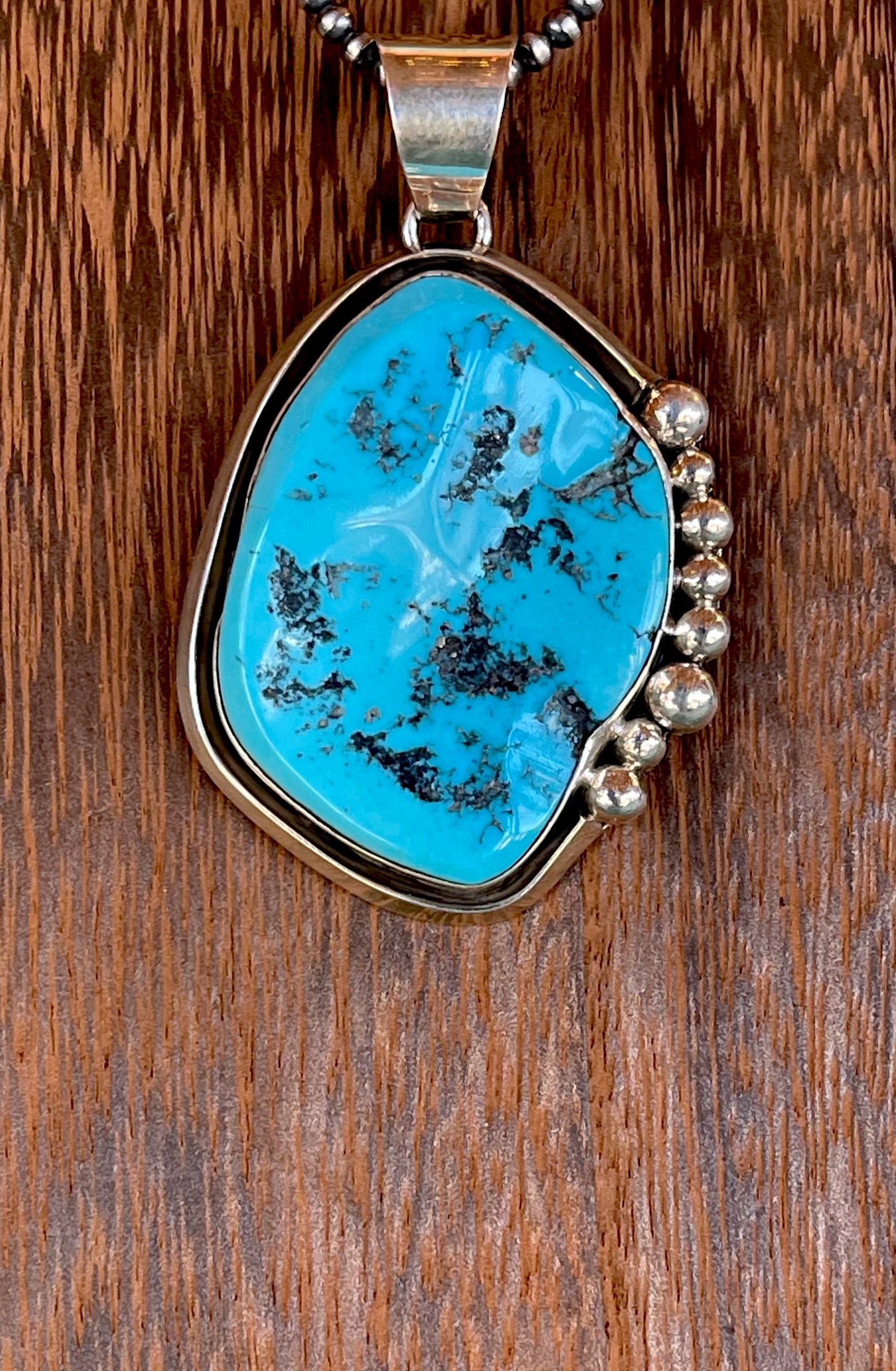 🔥CRAIG’S SMOKIN’ HOT STEAL🔥Sterling Silver Navajo Handmade Rare Sleeping Beauty Turquoise Pendant🔥