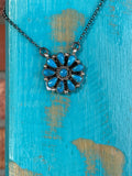 🔥CRAIGS SMOKIN’ HOT STEAL🔥 Sterling Silver Zuni Handmade Kingman Turquoise Necklace