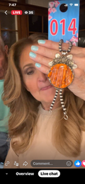 014Tibetan Silver Orange Spiny Oyster Pendant
