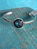 🔥CRAIG’S SMOKIN’ HOT STEAL🔥Sterling Silver Navajo Handmade Blue Moon Turquoise Cuff🔥