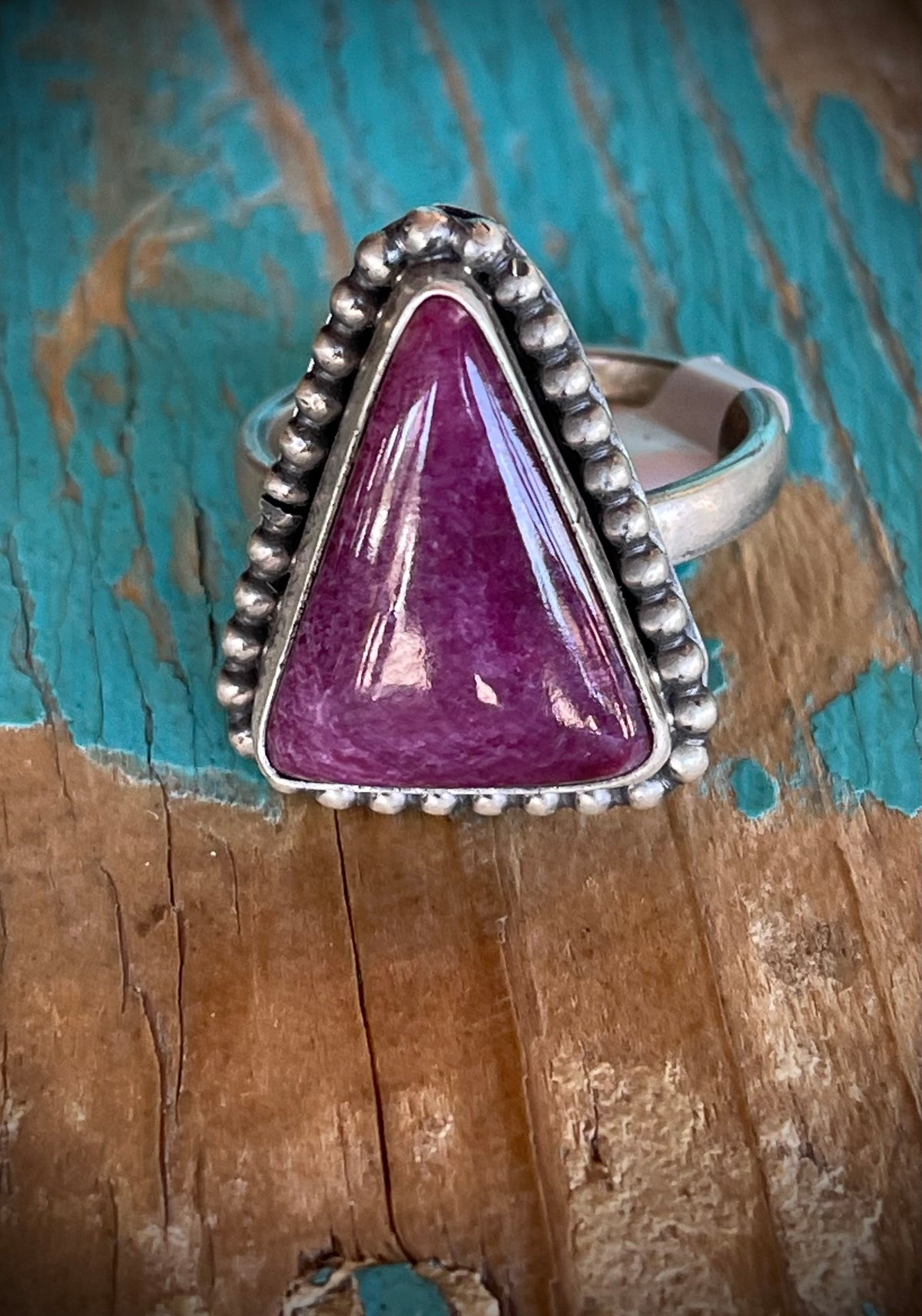 🔥CRAIGS SMOKIN’ HOT STEAL🔥Sterling Silver Navajo Handmade Purple Spiny Oyster Ring - Sz 10🔥