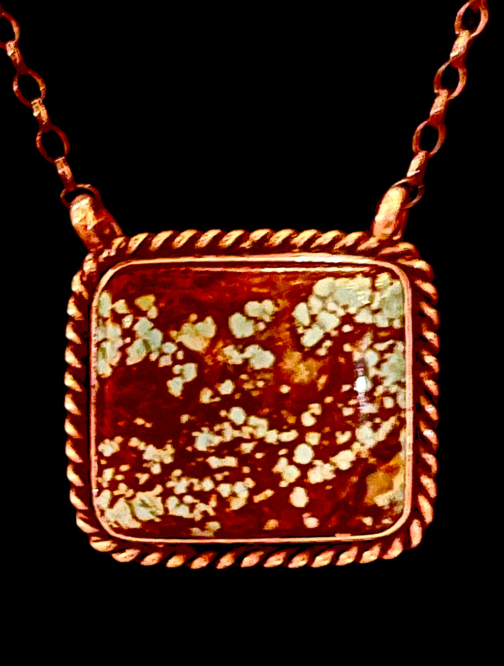 🔥CRAIGS SMOKIN’ HOT STEAL🔥Sterling Silver Navajo Handmade #8 Turquoise Square Necklace-16 1/2”🔥