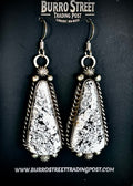 🔥CRAIGS SMOKIN’ HOT STEAL🔥 Sterling Silver Navajo Handmade White Buffalo French Hook Earrings🔥