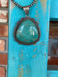 🔥CRAIG’S SMOKIN’ HOT STEAL🔥Sterling Silver Navajo Handmade Kingman Turquoise Pendant - (Pendant only)