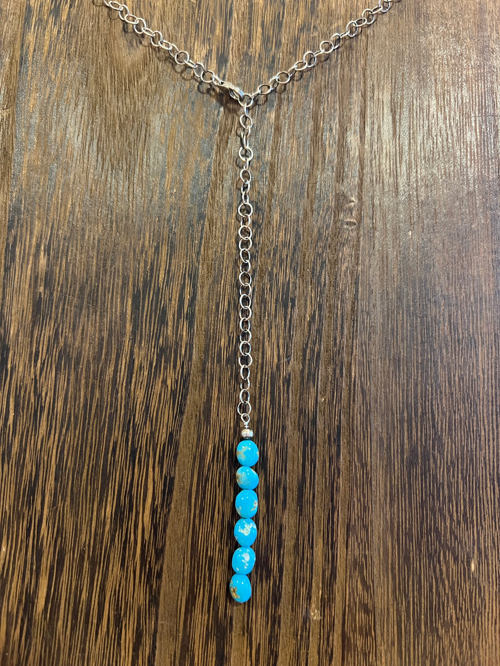 🔥CRAIG’S SMOKIN’ HOT STEAL🔥Sterling Silver Navajo Handmade Sleeping Beauty Turquoise Lariat Necklace🔥