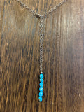 🔥CRAIG’S SMOKIN’ HOT STEAL🔥Sterling Silver Navajo Handmade Sleeping Beauty Turquoise Lariat Necklace🔥