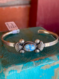 🔥CRAIG’S SMOKIN’ HOT STEAL🔥 - Sterling Silver Navajo Handmade Golden Hills Turquoise Cuff🔥