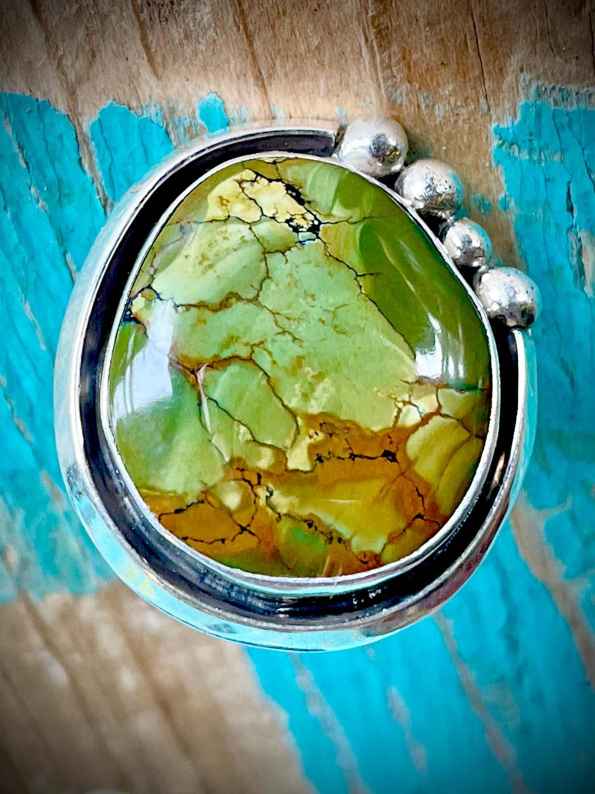 🔥CRAIG’S SMOKIN’ HOT STEAL🔥 Sterling Silver Handmade Royston Turquoise Ring - Size 8 1/2🔥