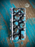 🔥CRAIG’S SMOKIN’ HOT STEAL🔥Sterling Silver Navajo Handmade Kingman Turquoise Ring - Size 8🔥