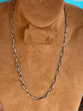 🔥CRAIGS SMOKIN’ HOT STEAL🔥 Sterling Silver Navajo Handmade Paperclip Chain 20”Necklace🔥