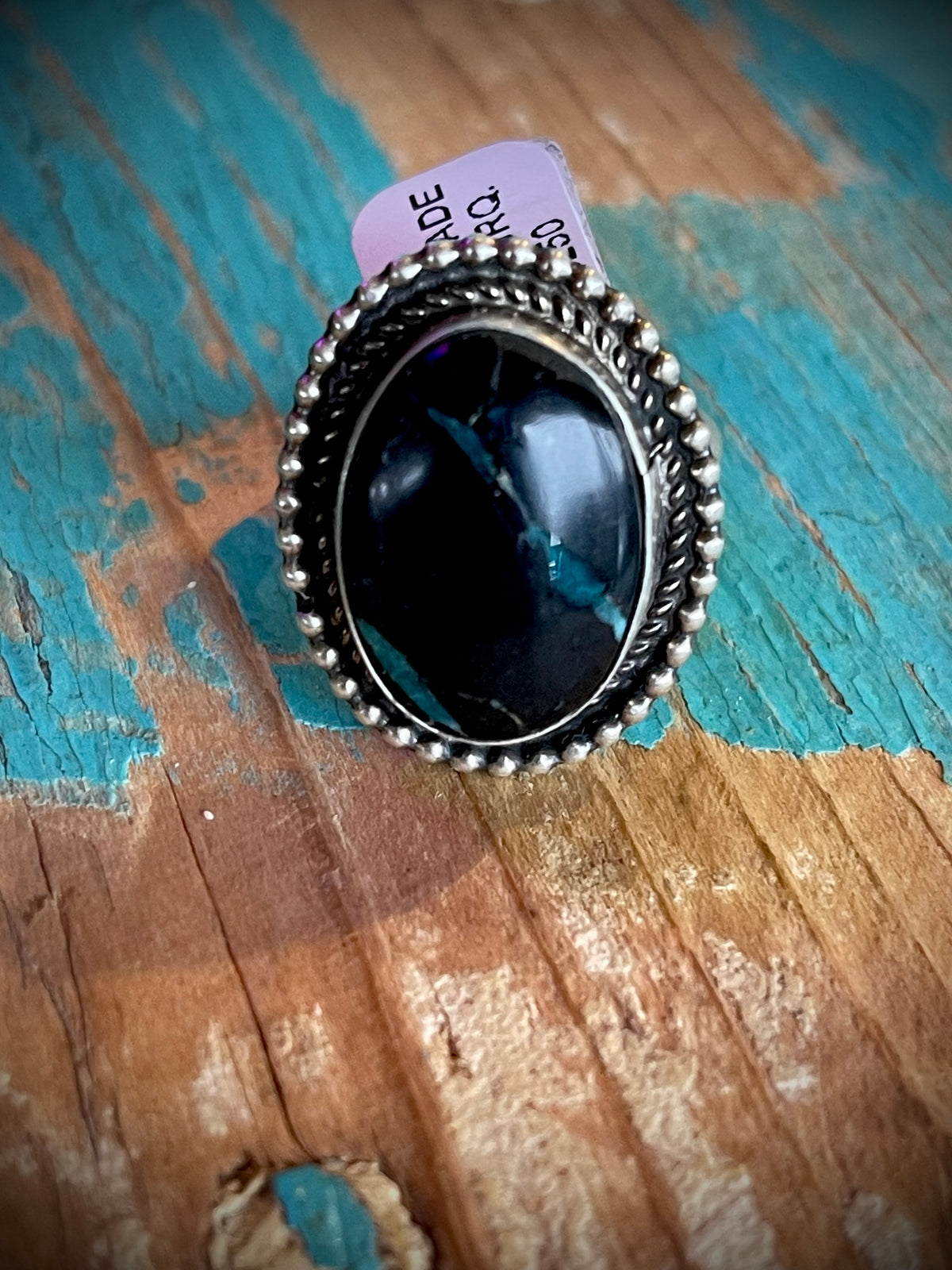 🔥CRAIGS SMOKIN’ HOT STEAL🔥 Sterling Silver Navajo Handmade Blue Moon Turquoise Adjustable Ring🔥