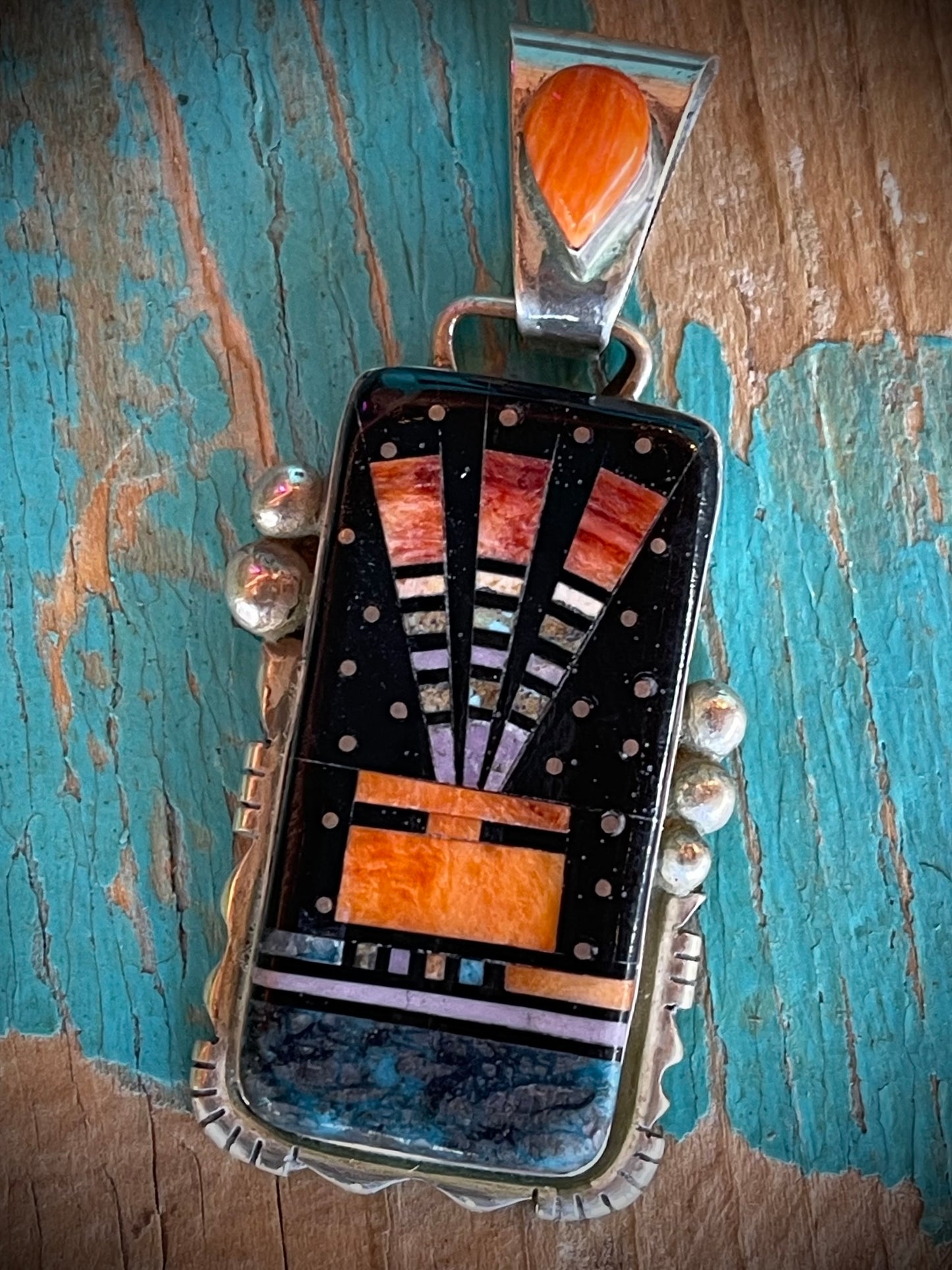 🔥 CRAIG’S SMOKIN’ HOT STEAL 🔥 Sterling Silver Handmade Multi-Stone Ray Jack Pendant (Pendant Only)🔥