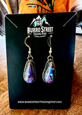 🔥CRAIGS SMOKIN’ HOT STEAL🔥 Sterling Silver Navajo Handmade Purple Dahlia Mojave Earrings🔥