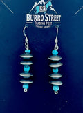 🔥CRAIGS SMOKIN’ HOT STEAL🔥 Sterling Silver Navajo Handmade Kingman Turquoise Navajo Pearl French Hook Earrings🔥