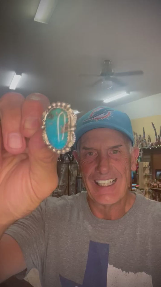 🔥CRAIG’S SMOKIN’ HOT STEAL🔥Sterling Silver Native American Handmade Sonoran Gold Adjustable Ring🔥