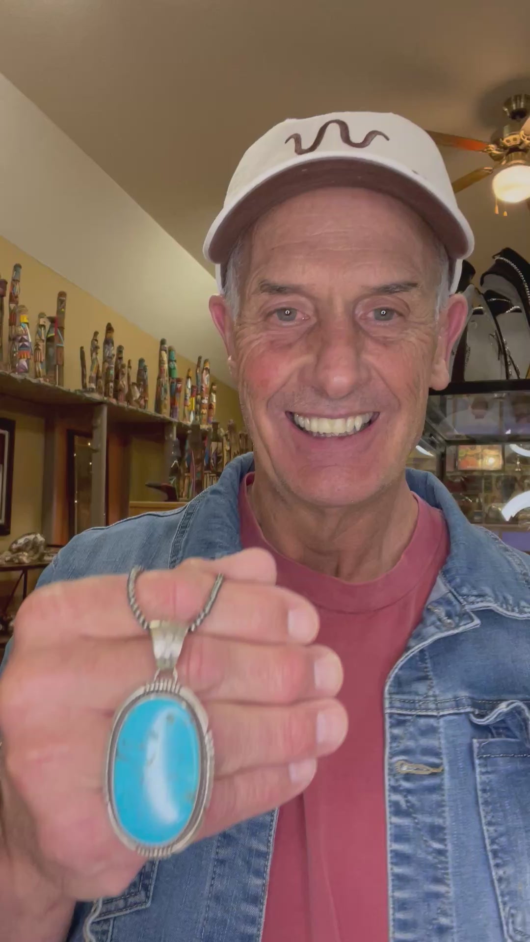 🔥 SOLD in 8 Minutes!!!!!!!!!🔥 CRAIG’S SMOKIN’ HOT STEAL - Sterling Silver Handmade Kingman Turquoise Pendant 🔥