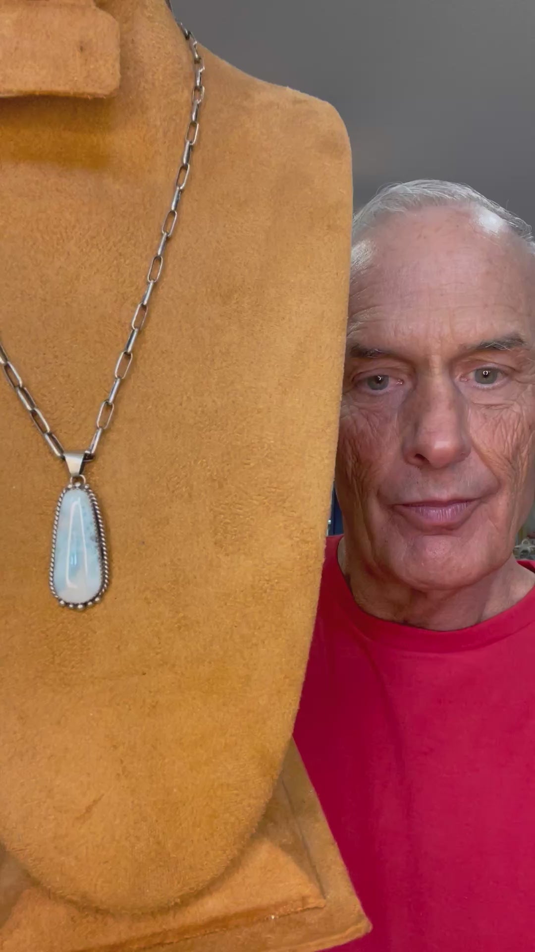 🔥CRAIG’S SMOKIN’ HOT STEAL🔥Sterling Silver Navajo Handmade Larimar Pendant (Pendant only)