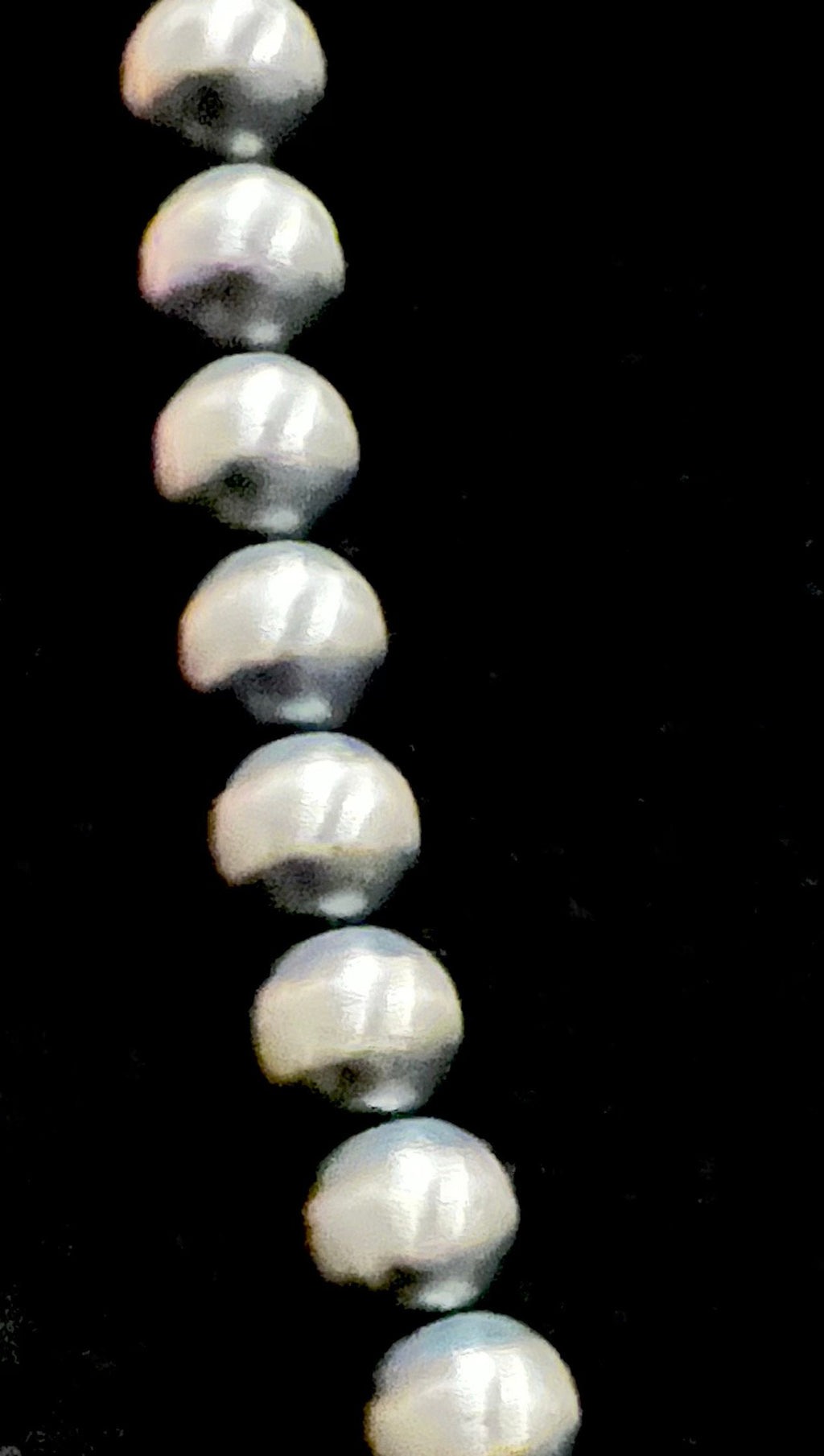 Navajo Pearls - Sterling Silver 20" 6MM