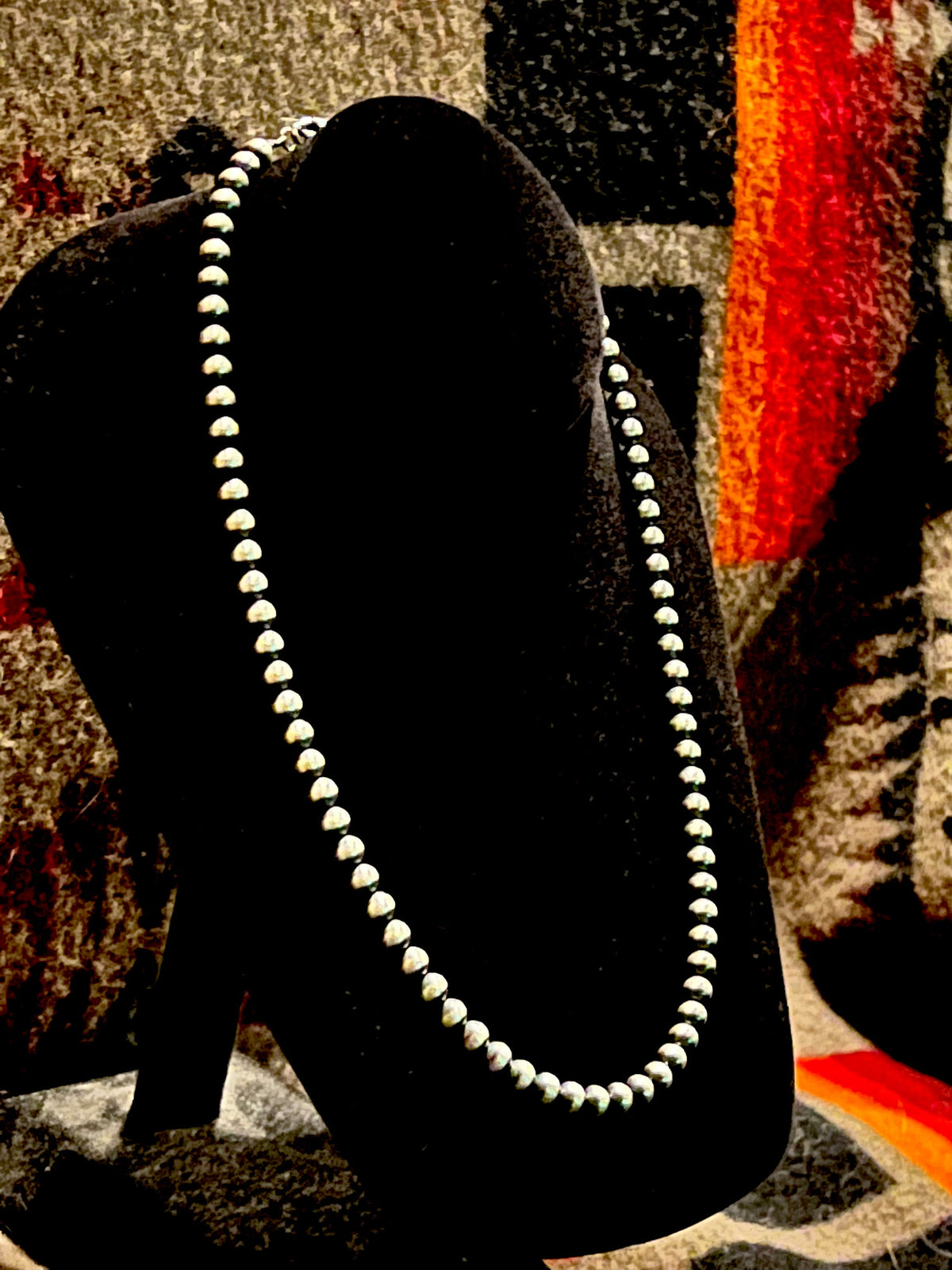 Navajo Pearls - Sterling Silver 20" 6MM