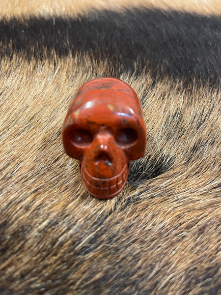 Skull - Red Jasper