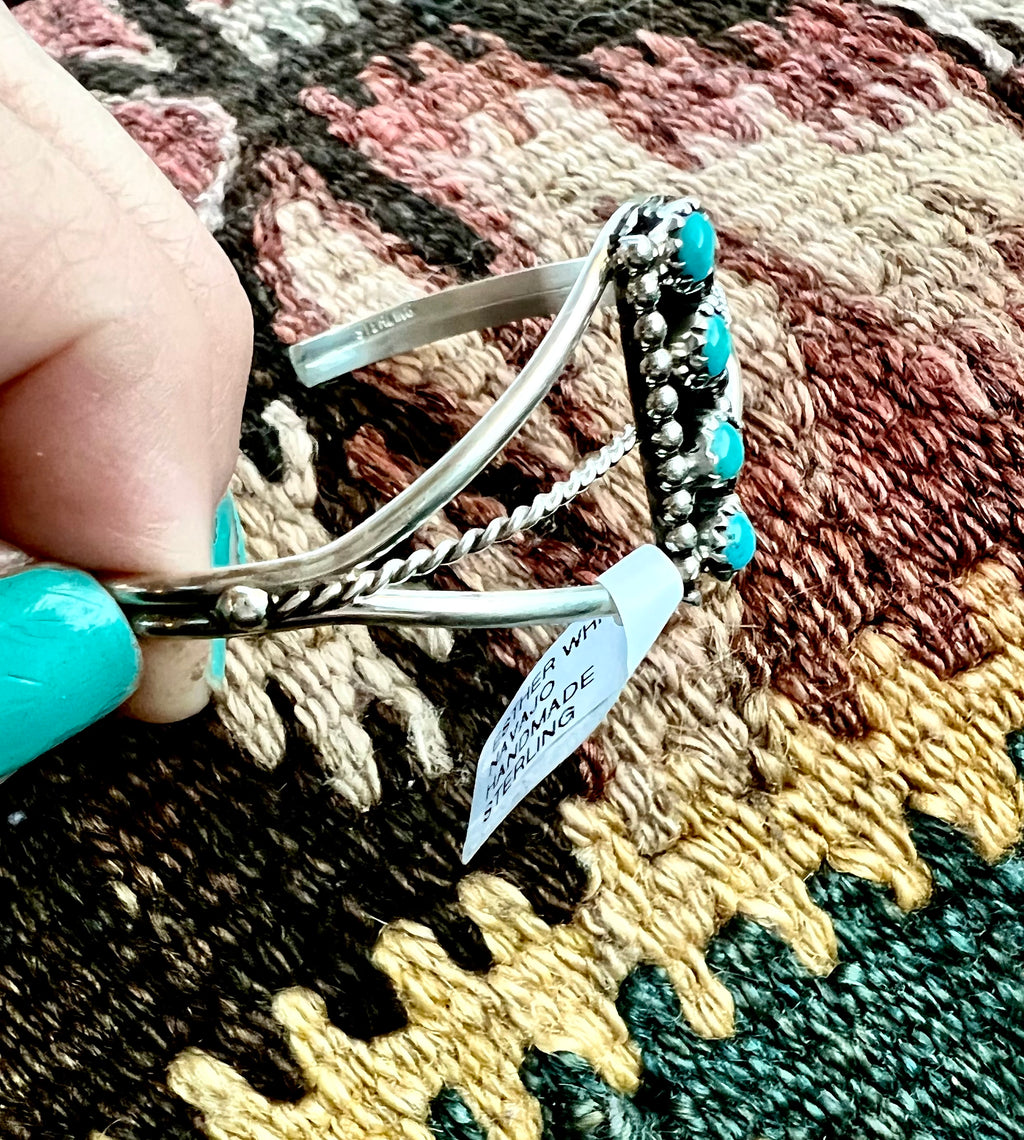 Sterling Silver Handmade Turquoise Bracelet