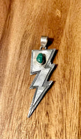 Royston Turquoise Lighting Bolt Pendant