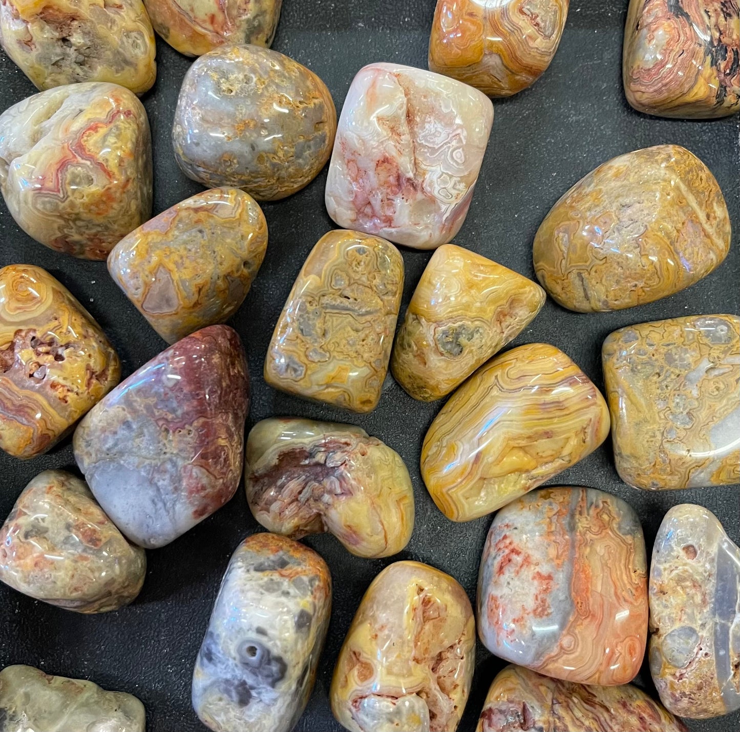 Yellow Crazy Lace Agate