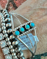 Sterling Silver Handmade Turquoise Bracelet