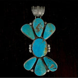 “WOWZER” Kingman Turquoise Cluster Pendant