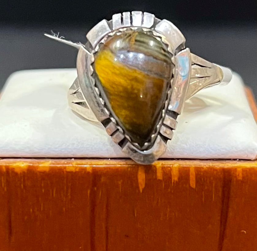Tiger’s Eye Ring - Sterling Silver