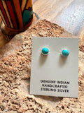 Sleeping Beauty Turquoise Stud Earrings