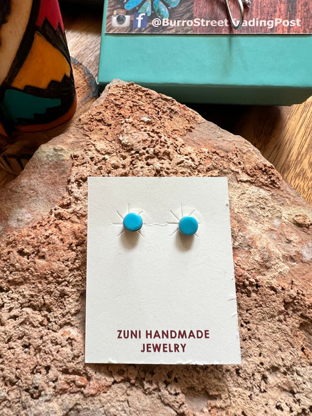 Zuni Turquoise Stud Earrings
