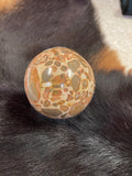 Yellow Crazy Lace Sphere